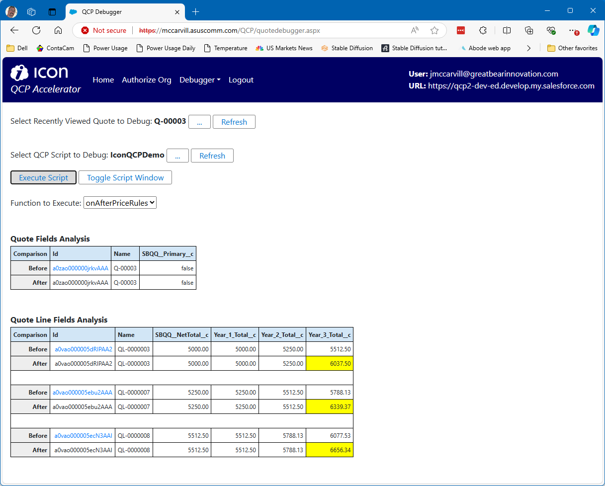Icon QQP Debugger Screenshot
